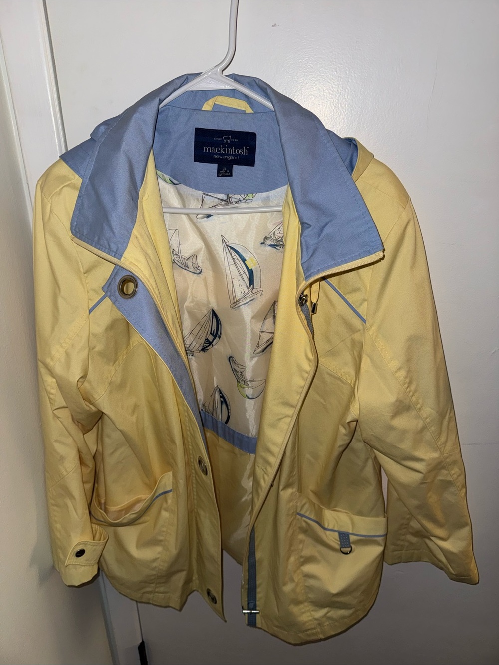 Mackintosh New England Nautical Sailboat Jacket